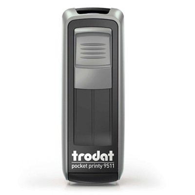 CARIMBO POCKET PRINTY 9511 PRATA 38x14MM TTD